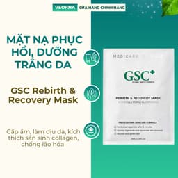 [MUA 04 TẶNG 01] Mặt Nạ GSC Rebirth & Recovery Mask Phục Hồi, Dưỡng Trắng Da, Dùng sau Meso, Phi kim 3