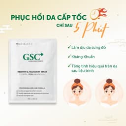 [MUA 04 TẶNG 01] Mặt Nạ GSC Rebirth & Recovery Mask Phục Hồi, Dưỡng Trắng Da, Dùng sau Meso, Phi kim 5