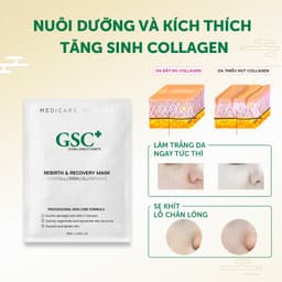[MUA 04 TẶNG 01] Mặt Nạ GSC Rebirth & Recovery Mask Phục Hồi, Dưỡng Trắng Da, Dùng sau Meso, Phi kim 6