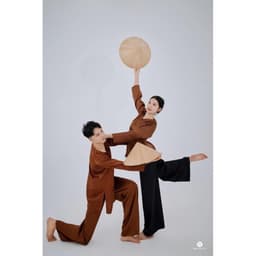 Trang phục chú Cuội, hóa trang chú Cuội, bộ bà ba nâu trơn - MAY SỈ BÀ BA THEO YÊU CẦU 2