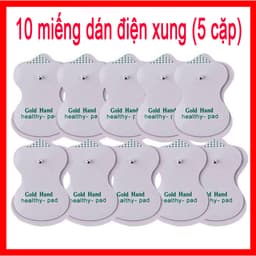 Combo 10 Miếng Dán Màu Trắng Điện Cực Dùng Cho Mọi Máy Massage Trị Liệu 1