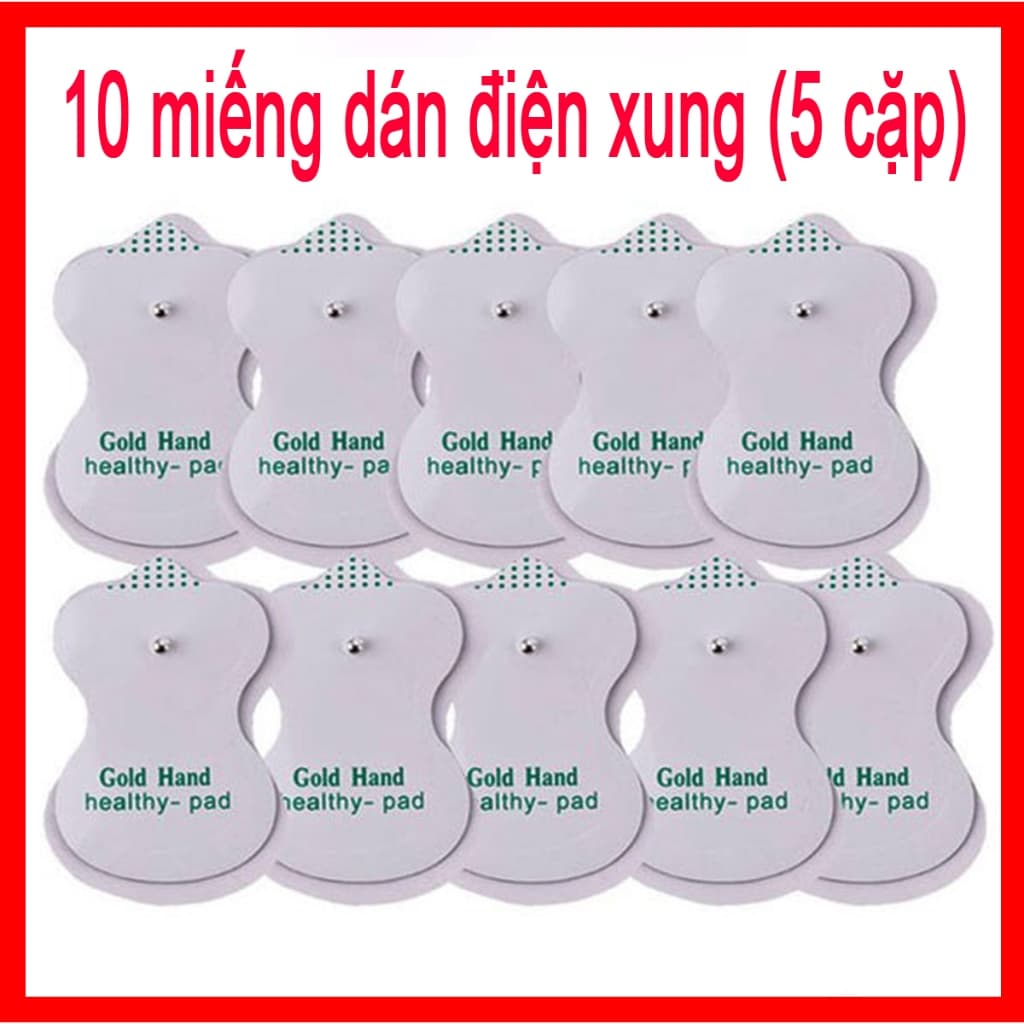 Combo 10 Miếng Dán Màu Trắng Điện Cực Dùng Cho Mọi Máy Massage Trị Liệu