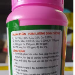Chai 100gr Phân bón đầu trâu 6-30-32 - Siêu ra hoa, sắc hoa rực rỡ 2