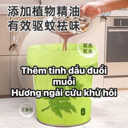 set 50 túi đưng rác hương ngải cứu,túi rác sử dụng tiện lợi 5