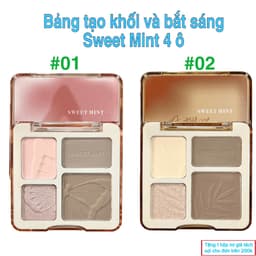 Bảng phấn  SWEET MINT bắt sáng và tạo khốiT tạo khối hiệu ứng 3D siêu mịn lì 1