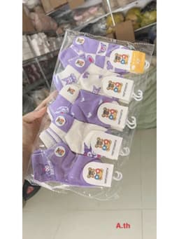 T33 Sét 10 Đôi Tất Cổ Cao Hoạt Hình Kuromi dễ thương cho bé gái 1-12 tuổi 2