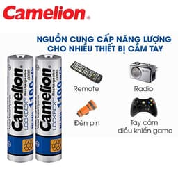 Pin sạc camelion AAA (3A) 1100mah/ AA (2A) 2700mah và Pin Sony Sạc Được (vỉ 2 viên) 3