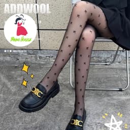 Quần Tất Nơ Siêu HOT Dai Trong - Quần Tất In Hình Nơ 154  { M308 } 1