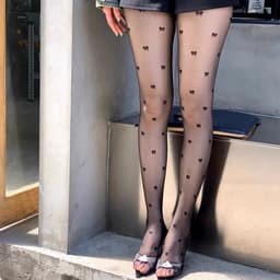 Quần Tất Nơ Siêu HOT Dai Trong - Quần Tất In Hình Nơ 154  { M308 } 3