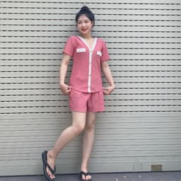 Đồ Bộ Bigsize Nữ Thun Gân Quần Ống Rộng Suông - Đồ Mặc Nhà Nữ Vải Đũi Xốp Thoáng Mát ESHOP DB368 6