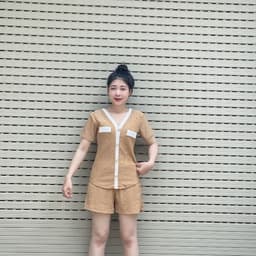 Đồ Bộ Bigsize Nữ Thun Gân Quần Ống Rộng Suông - Đồ Mặc Nhà Nữ Vải Đũi Xốp Thoáng Mát ESHOP DB368 7