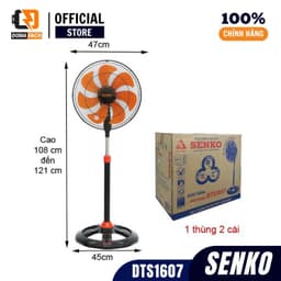 Quạt đứng thân sắt SENKO DTS1607/DTS1601 quạt cây 65W 3 cấp gió mạnh bảo hành chính hãng 24 tháng 4