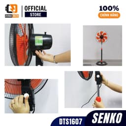 Quạt đứng thân sắt SENKO DTS1607/DTS1601 quạt cây 65W 3 cấp gió mạnh bảo hành chính hãng 24 tháng 8