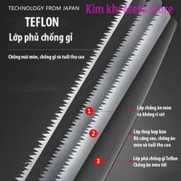 Cưa Cầm Tay Nhật Bản Jaws 350 Chính Hãng – Lưỡi Dài 350mm, Cắt Gỗ Siêu Sắc, Tay Cầm Chống Trượt, Dụng Cụ Cơ Khí 3