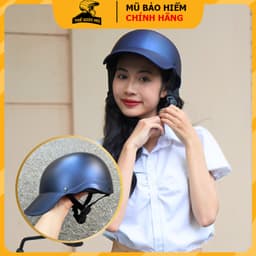 Mũ bảo hiểm lưỡi trai Napoli, nón bảo hiểm 1/2 kết cứng,mỏ liền,nón sơn dành cho nam nữ,bảo hành 12 tháng 5