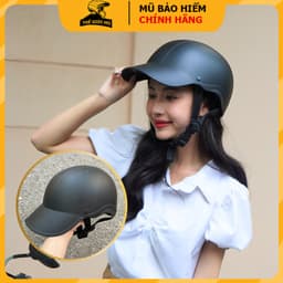 Mũ bảo hiểm lưỡi trai Napoli, nón bảo hiểm 1/2 kết cứng,mỏ liền,nón sơn dành cho nam nữ,bảo hành 12 tháng 2