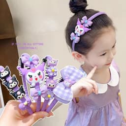 Bờm Tóc Kuromi Siêu Xinh Phong Cách Hàn Quốc Cho Bé Băng Đô Cài Tóc Đính Nơ Xinh Xắn Cho Bé Gái GIA DỤNG VĨNH NGÂN 4