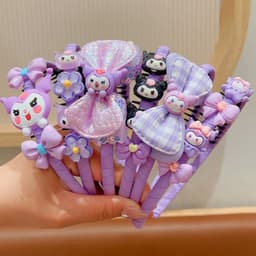 Bờm Tóc Kuromi Siêu Xinh Phong Cách Hàn Quốc Cho Bé Băng Đô Cài Tóc Đính Nơ Xinh Xắn Cho Bé Gái GIA DỤNG VĨNH NGÂN 5