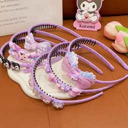Bờm Tóc Kuromi Siêu Xinh Phong Cách Hàn Quốc Cho Bé Băng Đô Cài Tóc Đính Nơ Xinh Xắn Cho Bé Gái GIA DỤNG VĨNH NGÂN 6