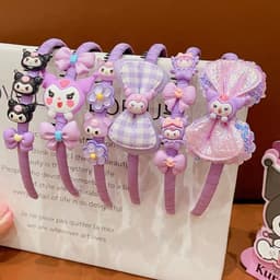 Bờm Tóc Kuromi Siêu Xinh Phong Cách Hàn Quốc Cho Bé Băng Đô Cài Tóc Đính Nơ Xinh Xắn Cho Bé Gái GIA DỤNG VĨNH NGÂN 8