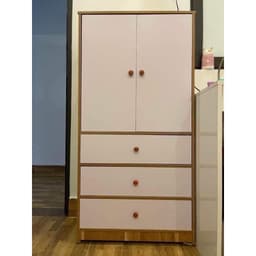 Tủ Quần Áo Gỗ MFC Phủ MELAMINE 3 Ngăn 2 Cánh và Tủ Để Đồ Đa Năng 4 Ngăn 1 Cánh Lớn+1 Cánh Nhỏ 4