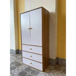 Tủ Quần Áo Gỗ MFC Phủ MELAMINE 3 Ngăn 2 Cánh và Tủ Để Đồ Đa Năng 4 Ngăn 1 Cánh Lớn+1 Cánh Nhỏ 2