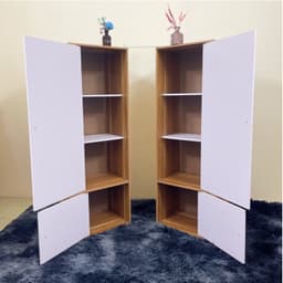Tủ Quần Áo Gỗ MFC Phủ MELAMINE 3 Ngăn 2 Cánh và Tủ Để Đồ Đa Năng 4 Ngăn 1 Cánh Lớn+1 Cánh Nhỏ 6