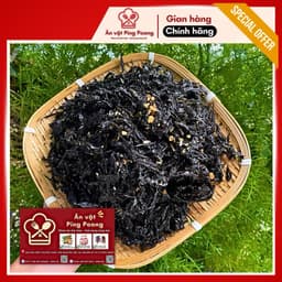 [Lon 100G] Rong Biển Sấy Giòn Lắc Tỏi Phi Ăn Liền Hương Vị Mặn Thơm, Rong Biển Sấy Khô Lắc Tỏi Phi 2