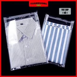 1KG Túi bóng dán miệng đựng hàng, túi gói hàng trong suốt có dán, túi bóng kính đựng quần áo, túi OPP, túi đựng bánh 7