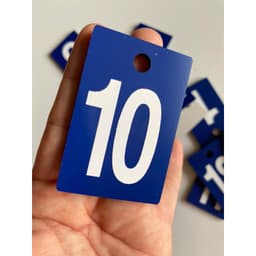 ( combo 10 thẻ)  Bộ Số Thứ Tự Đánh Dấu  Chất Liệu A Lu Chống Nước Chống Bay Màu 2