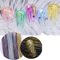 Sét 12 hũ nhũ sợi kim tuyến nhũ tóc ẩn nail trang trí tạo đa dạng mẫu nail siêu HOT [ NAILS SUPPLY ] 5