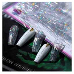 Sét 12 hũ nhũ sợi kim tuyến nhũ tóc ẩn nail trang trí tạo đa dạng mẫu nail siêu HOT [ NAILS SUPPLY ] 7