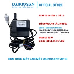 Bơm kèm rơ le quạt làm mát Daikiosan NKA-05000A/C, DKA-05500A, DKA-06000A, DKA-05000G, TKA-05000E chính hãng 8