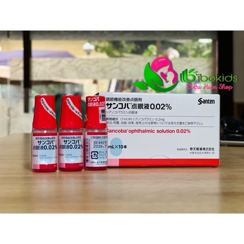 Nhỏ mắt sancoba nhật Bản
