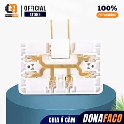 Ổ chia điện đa năng 3 cửa, Ổ cắm chuyển đổi thông minh chịu tải cao 2500W, Ổ Cắm Chuyển Đổi Chia 3 5
