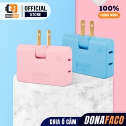 Ổ chia điện đa năng 3 cửa, Ổ cắm chuyển đổi thông minh chịu tải cao 2500W, Ổ Cắm Chuyển Đổi Chia 3 4