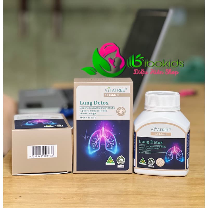 Viên Uống Giải Độc Phổi Lung Detox Vitatree 60 Viên