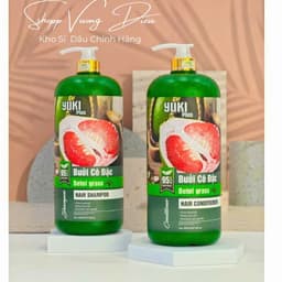 Gội Xả YUKI Bưởi 2000ML Hương Nước Hoa Giúp Ngăn Gầu, Giảm Rụng Tóc, Phục Hồi Tóc Hư Tổn Mang Lại Mái Tóc Mềm Mượt 2