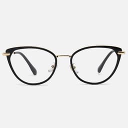 Gọng kính cận thời trang nữ ANDU EYEWEAR dáng mắt mèo chống tia UV chất liệu kim loại cao cấp 1022 5