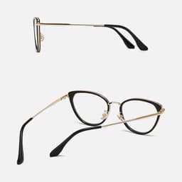 Gọng kính cận thời trang nữ ANDU EYEWEAR dáng mắt mèo chống tia UV chất liệu kim loại cao cấp 1022 8