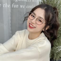 Gọng kính cận thời trang nữ ANDU EYEWEAR dáng mắt mèo chống tia UV chất liệu kim loại cao cấp 1022 4