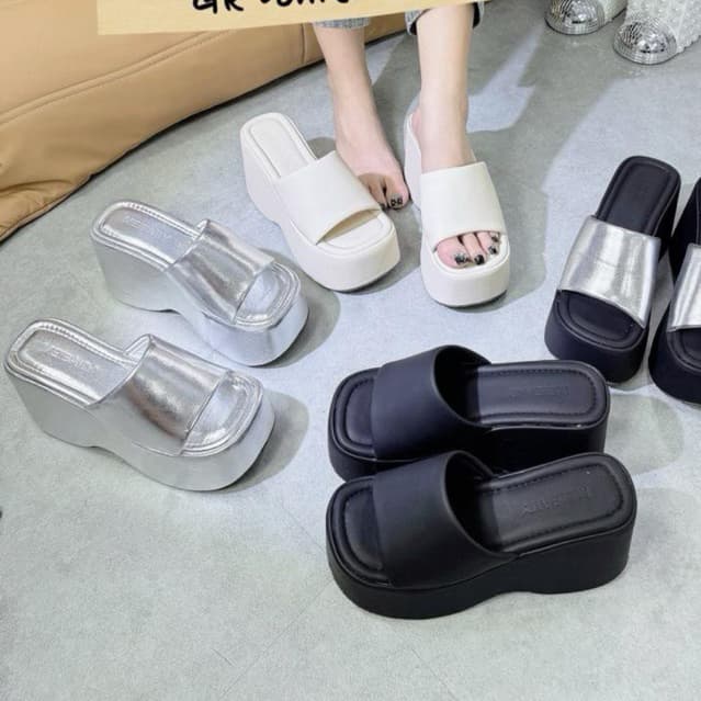 Dép xuồng bánh mì siêu hot đẹp cao 10 cm - Giày Lily