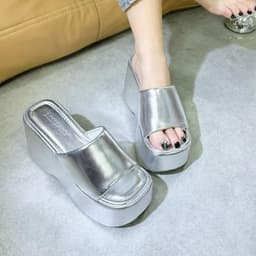 Dép xuồng bánh mì siêu hot đẹp cao 10 cm - Giày Lily 6