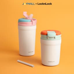 Ly giữ nhiệt LocknLock LHC4290 LHC3276 320ml, LHC4298 430ml, Hàng chính hãng, có ống hút - JoyMall 2