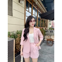 Set Vest Tay Lỡ Quần Đùi Chất Liệu Chéo Hàn Cao Cấp Kiểu Dáng Năng Động Evalover 2