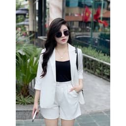 Set Vest Tay Lỡ Quần Đùi Chất Liệu Chéo Hàn Cao Cấp Kiểu Dáng Năng Động Evalover 3
