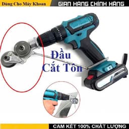 Đầu chuyển Cắt Tôn Thế Hệ Mới 2024-  gắn máy khoan cắt tôn phẳng tôn sóng lưỡi cắt tôn----- 4