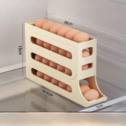 Khay đựng trứng 4 tầng lăn tự động để tủ lạnh thông minh tiện lợi tiết kiệm không gian 22 3