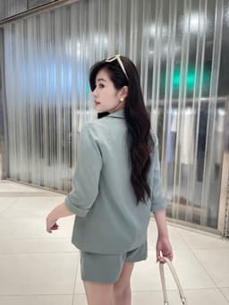 Set Vest Tay Lỡ Quần Đùi Chất Liệu Chéo Hàn Cao Cấp Kiểu Dáng Năng Động Evalover 14