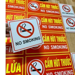 BIỂN BÁO CẤM HÚT THUỐC - CẤM LỬA, và CÁC LOẠI Biển khác 2